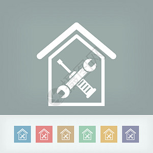 家居修理工艺力量扳手紧缩工人服务螺丝刀员工工程住宅背景图片