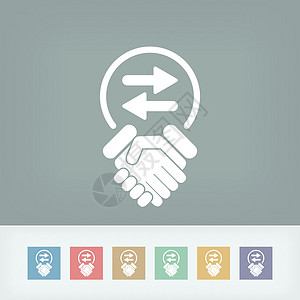 团建活动分享交换协议图标交易转换兴趣投资合伙友谊合作金融投资者战略设计图片