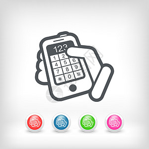 电话按钮触摸屏按钮编号手指拨号键盘屏幕电脑手机技术数字展示电话设计图片