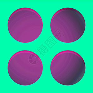 带圆圈的抽象背景艺术绿色电脑质感绘画紫色墙纸创造力插图吸引力背景图片