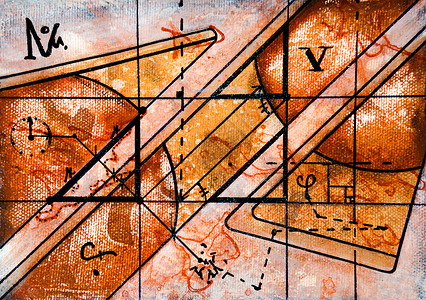 丙烯画在坎瓦斯上真实当代绘画职业生活行星蓝图毡笔商业建筑学帆布工匠草图背景