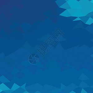 蓝色抽象摘要低多边形背景测量天蓝色浅蓝色马赛克多面体三角形像素化三角折纸背景图片