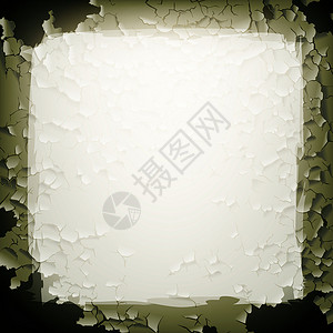 碎裂的墙Grunge 矢量背景空白模板裂缝海报艺术裂纹剥皮状况艺术品风化插图插画