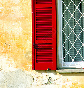 意大利式帐篷格罗提宫殿 红色的红窗口背景图片