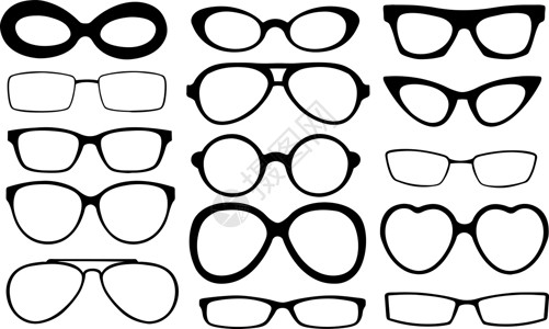 眼镜白色工具框架收藏镜片健康医疗矫正拼贴画援助背景图片