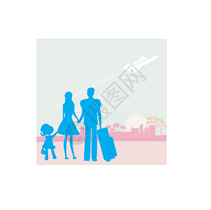 日本家庭家庭假期夫妻房子旅行蓝色岩石导航手掌阳光婚姻天空设计图片