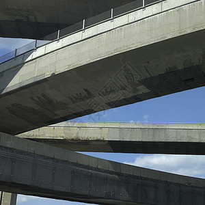 混凝土高速公路管道建筑学公民匝道蓝色安全对角线力量水泥建筑弯曲图片