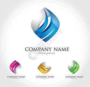 商业公司测标设计卡片品牌标识推广创造力插图背景图片