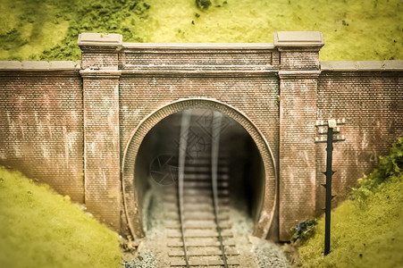 隧道模型示范铁路桥背景