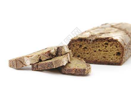 Rye 手工切肉面包产品白色发酵酵母烘烤添加剂食物背景图片