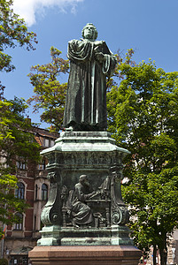 在德国艾塞纳赫的路德纪念会高清图片