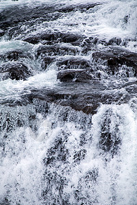 Gullfoss 组合键金色瀑布白水背景图片