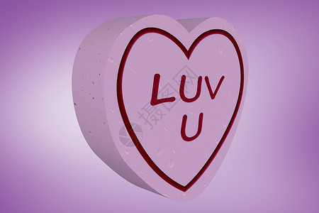 心脏复合图像紫色绘图情人计算机插图背景图片
