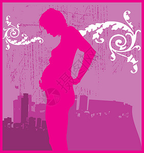 拿着花孕妇V2 孕妇设计图片