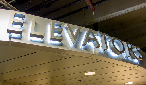 灯光电梯标志铝字母图片