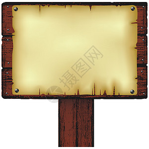 通知公告牌材料荒野木头框架床单邮政插图硬木控制板背景图片