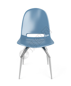 蓝色椅子家具办公室塑料座位餐椅金属合金背景图片