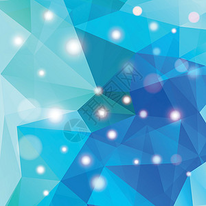 带闪亮元素的多角抽象几何背景横幅创造力钻石马赛克网络艺术辉光三角形多边形插图背景图片