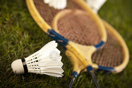 羽毛球拍制的航天飞机橙子高尔夫球运动网球拼贴画行动竞赛反射器材棒球背景图片