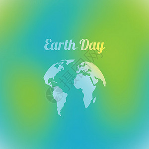 以蓝色和绿色颜色显示地球日 e的矢量插图背景白色样式地球文字平面星球磁带大洲标识背景图片