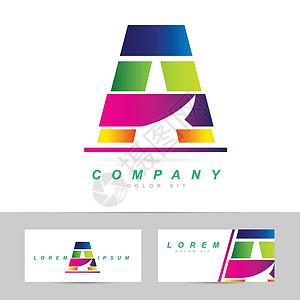 字母 A 徽标品牌标识标签插图商业公司网络背景图片