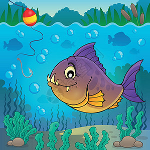 Piranha鱼水下专题3背景图片
