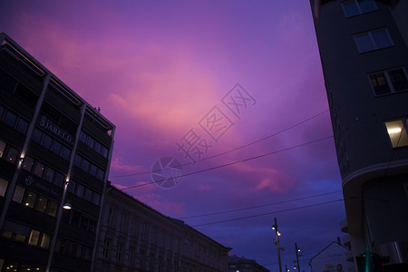 紫色日落背景图片