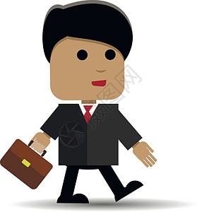 拿着公文包的男人套装领带商业棕色办公室工作人士商务背景图片