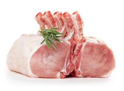 肉类替代品肉羊肉工作室肉类红肉食物迷迭香替代品红色叶子生食背景