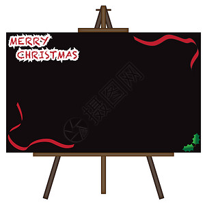 圣诞巨人黑板在艾塞尔高清图片