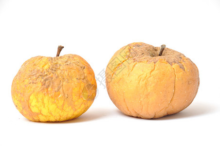 旧皱纹苹果棕色黄色水果摄影背景图片