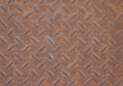 生锈的金属质感木板盘子棕色背景图片