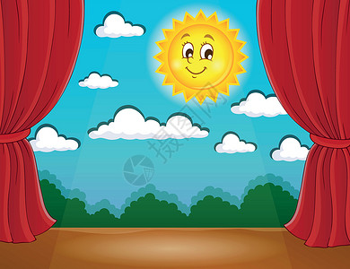 舞台与快乐的太阳1高清图片