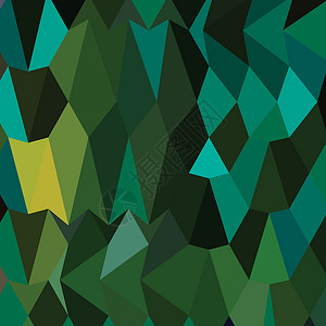 不伦瑞克县B 绿色抽象低多边形背景马赛克黄色三角测量多面体像素化三角形折纸插画