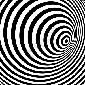 催眠的黑色和白色抽象条纹背景 光学艺术眩晕纺织品插图洞察力风格催眠力量海浪流动溪流插画