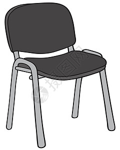 办公室主席家具金属扶手椅房间黑色塑料凳子工作学校桌子背景图片