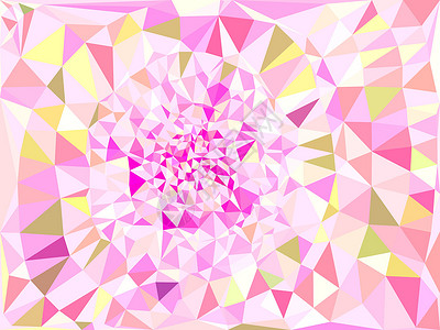 动态彩色多边形背景墙纸艺术粉色折纸马赛克插图商业三角形钻石背景图片
