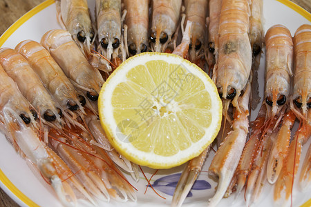新鲜鱼虾背景图片