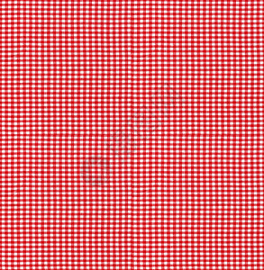 无缝花木纹理-红色方格桌布面料背景图片