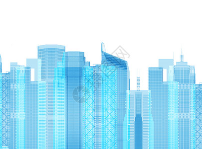 几何体建模场景设计3d建模城市背景