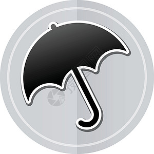 伞式贴纸图标背景图片