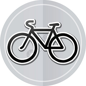 自行车贴纸图标背景图片