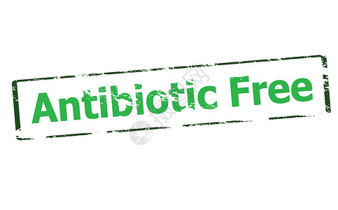 滥用抗生素无抗生素矩形邮票墨水绿色来由成本橡皮插画