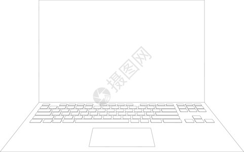 笔记本草图概念键盘屏幕技术互联网电脑电子产品背景图片
