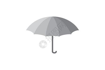 打开的伞伞式插图插画