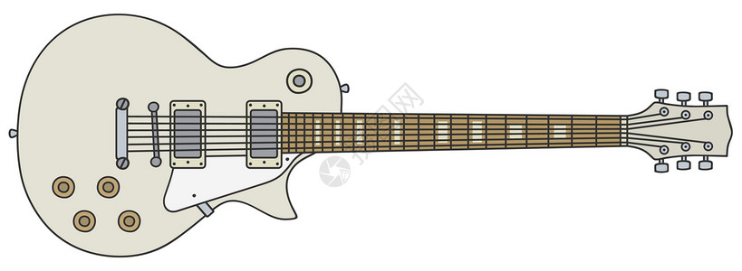 白电吉他国家乐器流行音乐音乐卡通片摇滚乐爵士乐斧头绘画字符串背景图片