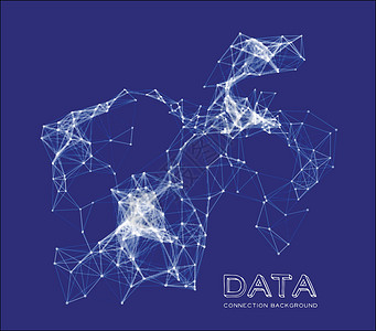 抽象网络连接背景医疗净空间全球绘画造型化学家电脑白色数据三角形背景图片
