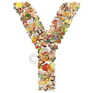 字母Y Y收藏编队白色食物剪辑水果商业元素设计食品背景图片