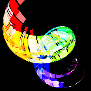 矢量多彩的旋转海报墙纸圆圈涡流漩涡光谱作品坡度艺术插图背景图片