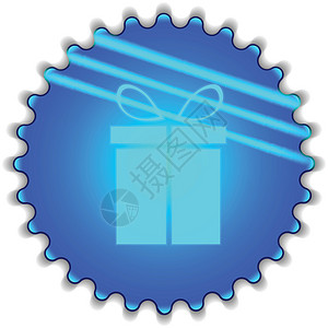 礼品图标网络电脑界面白色礼物购物互联网按钮网站插图背景图片